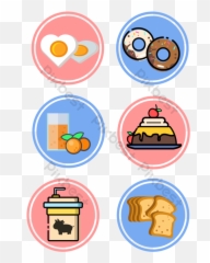 Different Breakfast Food Vector Icon 01 Ai Free Download - Icono Logo De Desayunos png