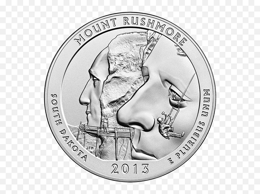 America The Beautiful 2013 5 Oz Silver Atb Mount Rushmore - America The Beautiful Mount Rushmore Png,Mount Rushmore Png