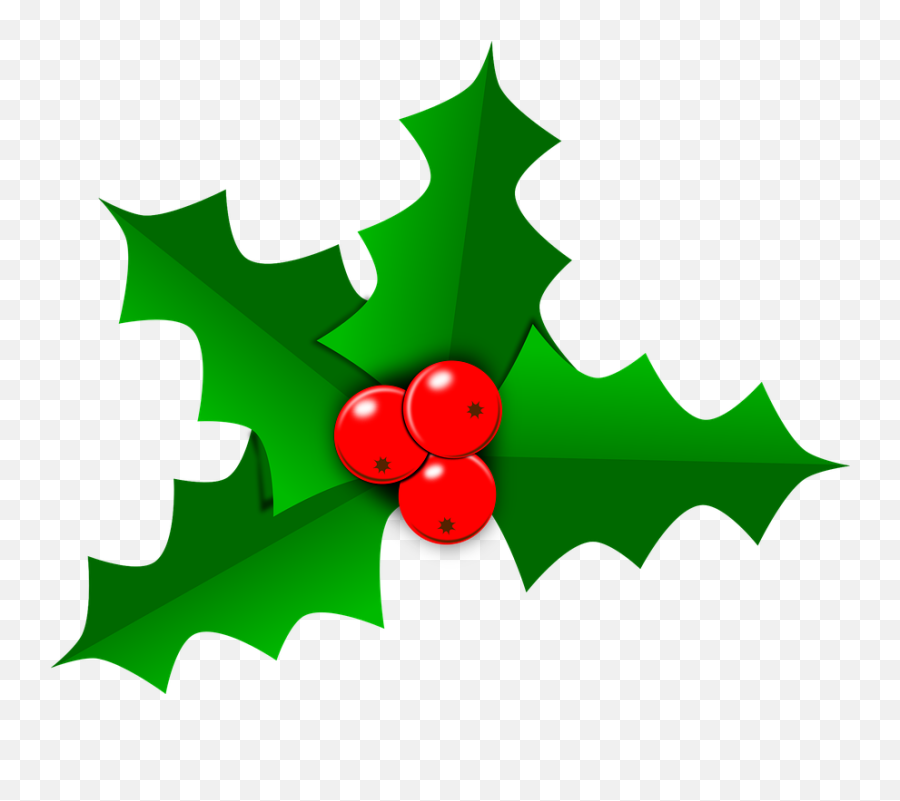 Holly Christmas Leaf - Transparent Christmas Vector Free Png,Christmas Holly Png
