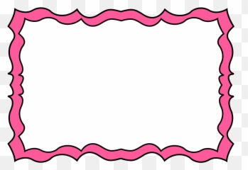 Download Hd Pink Squiggly Frame - Black And White Border png