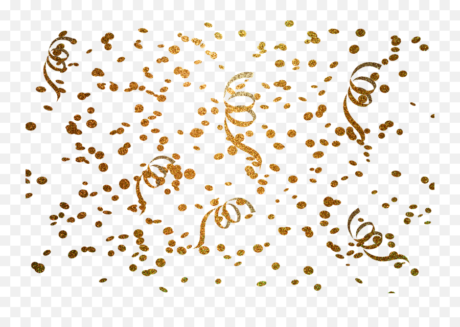 Gold Confetti Golden - New Years Confetti Png,Gold Confetti Png