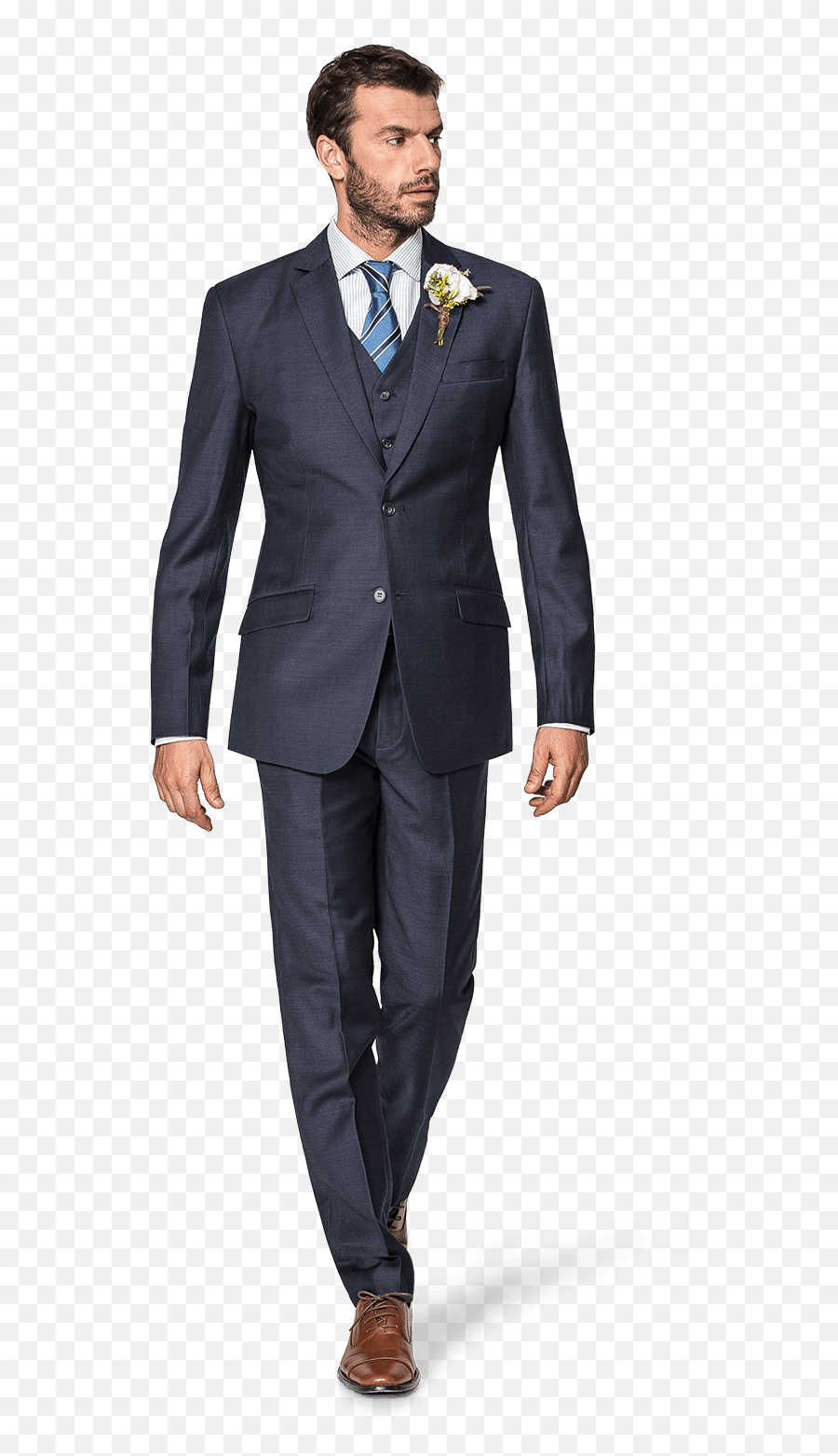 man in suit white background