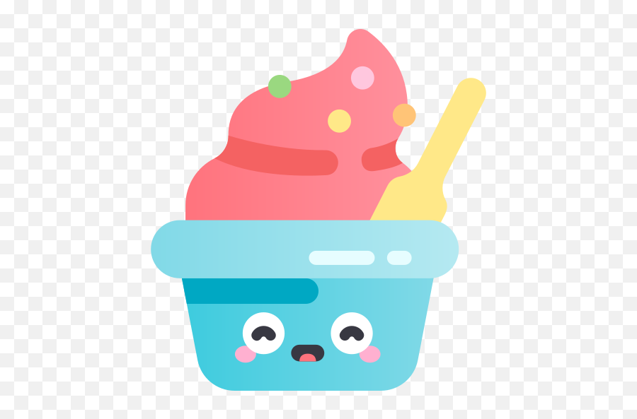 Ice Cream Cup - Free Food Icons Cartoon Ice Cream Cup Png,Ice Cream Cup Png