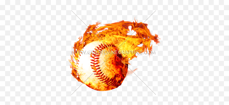 Fireball Baseball Production Ready Artwork For T - Shirt Png,Fire Ball Png