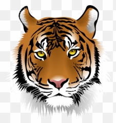 Tiger Face Png Mart - Transparent Tiger Head Clipart,Face Png