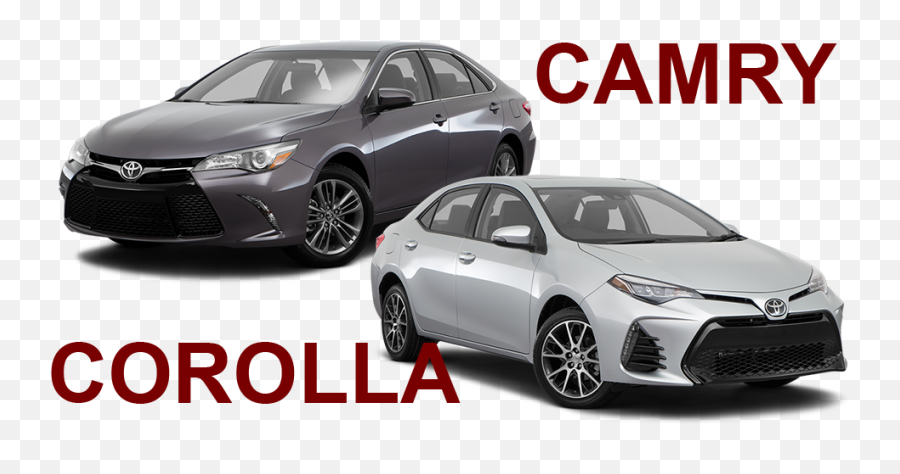 The Differences Between Toyota Camry And Corolla - Toyota Corolla And Camry Png,Toyota Corolla Png