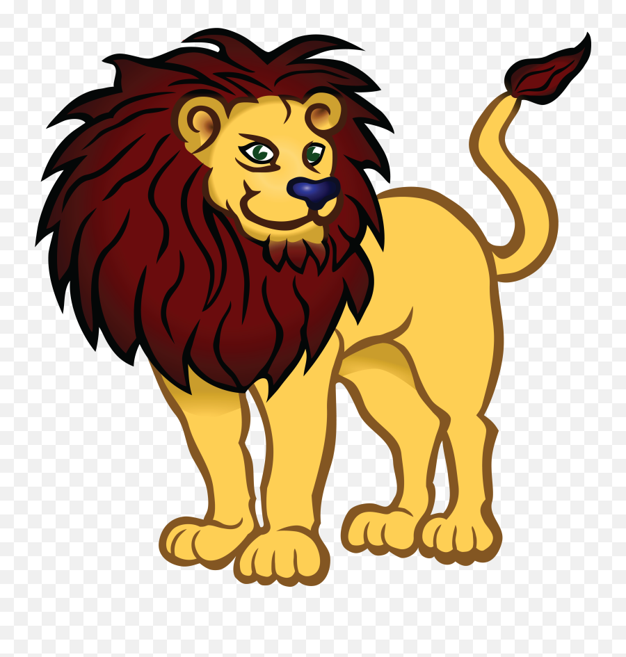 Free Clipart Of A Lion - Png Download Full Size Clipart Zoo Animal Clipart Black And White,Roaring Lion Png