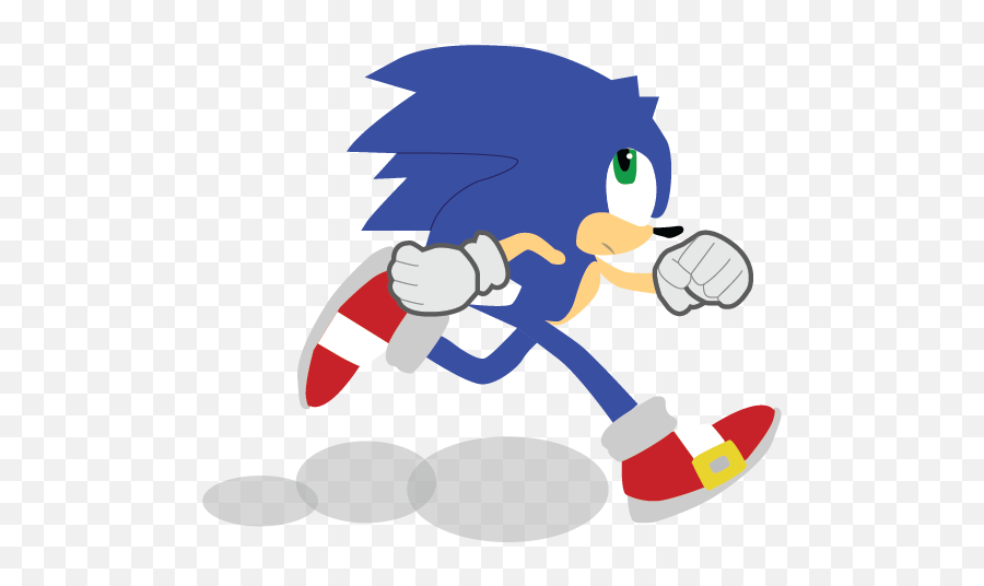 A Sonic Boom - Transparent Png Image Sonic Running,Sonic Colors Logo