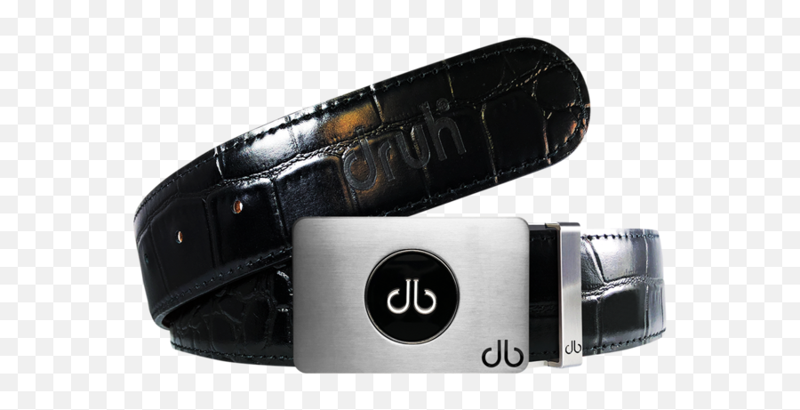 Ballmarker Black Crocodile Leather Texture Belt - Belt Png,Black Belt Png