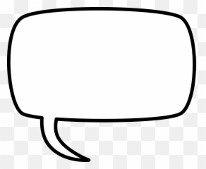 Rectangular Comic Speech Bubble Vector Drawing Free Svg - Speech Bubble Vector Png