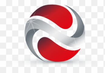 Create Red 3d Logo Template With Our - Png