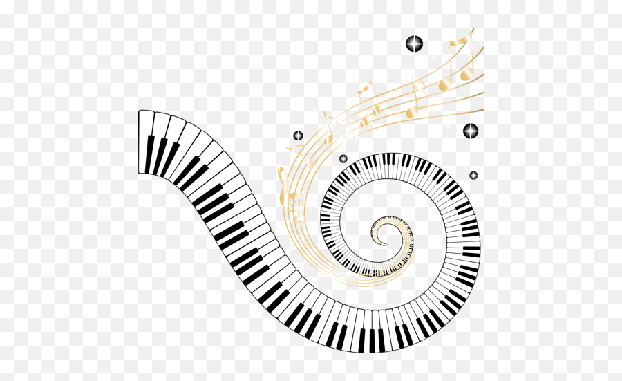 Curved Piano Keys Clipart - Piano Keys Png,Piano Keys Png