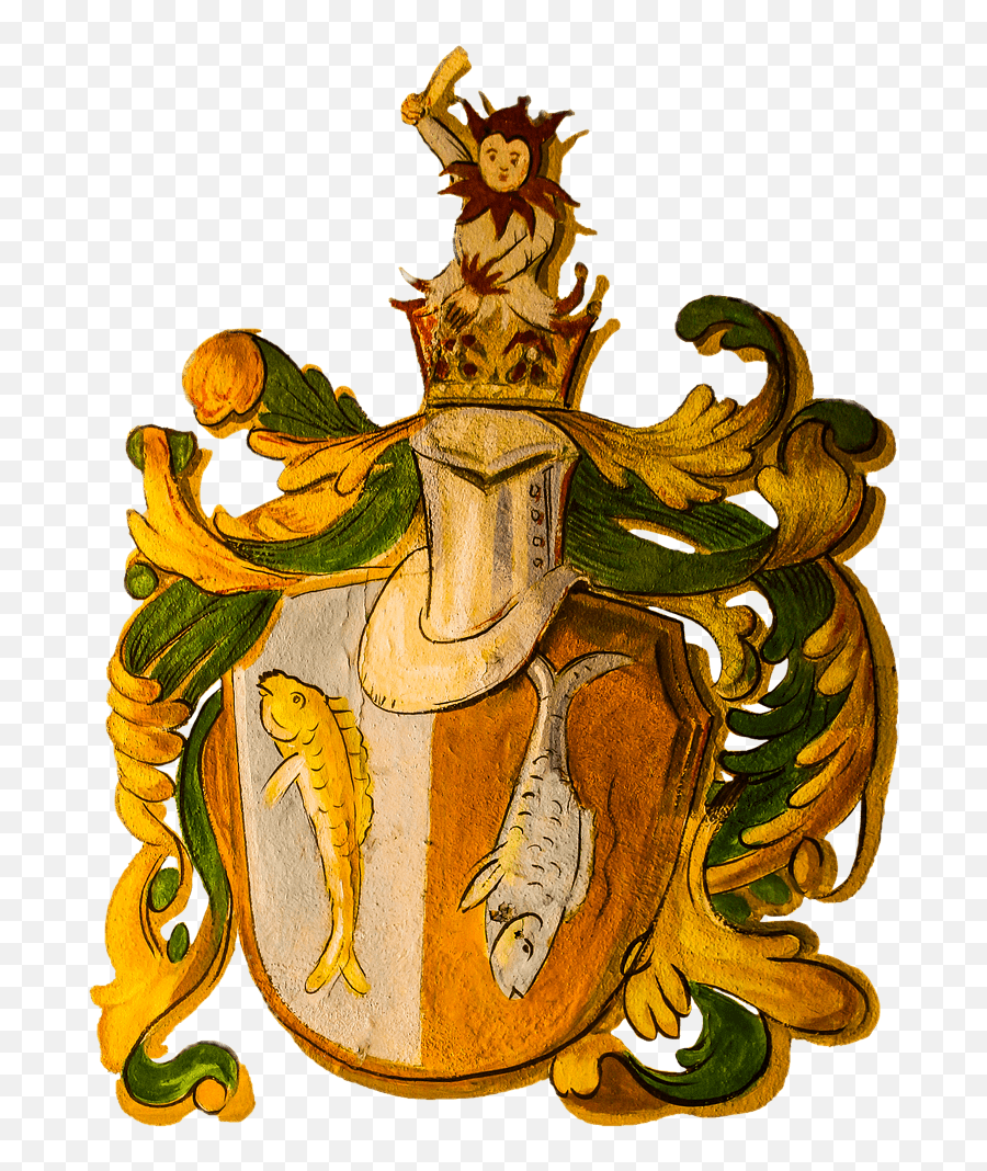 Arms Zodiac Sign Pisces Transparent Png - Capricorn Coat Of Arms,Pisces Png