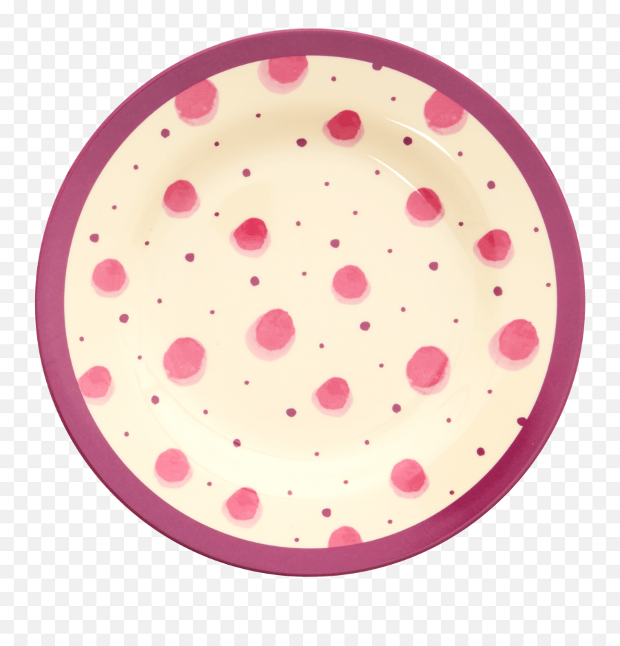 Round Melamine Side Plate - Pink Watercolor Splash Plate Png,Watercolor Splash Png