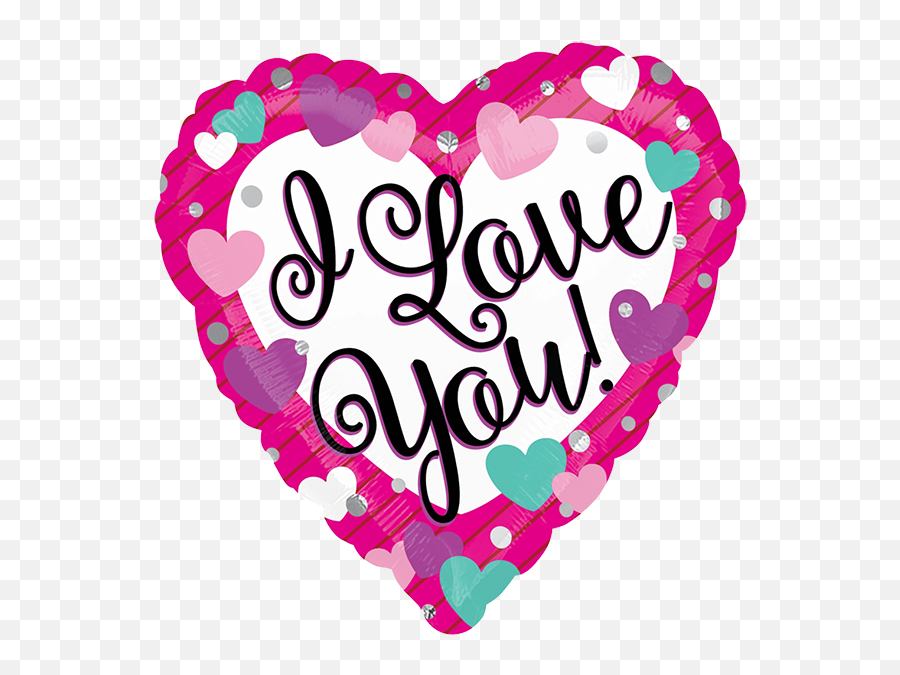I Love You Balloon Hearts Gif In 2020 Balloons - Heart Png,Pink Balloon Png