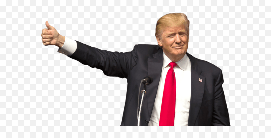 Trump As Optimist Salesman Or Bully Mixing Messages In His - Portable Network Graphics Png,Trump Face Transparent Background