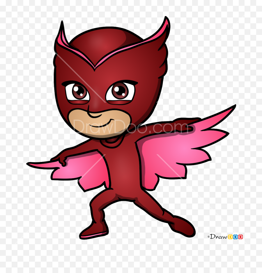 How To Draw Owlette Pj Masks - Cartoon Png,Pj Mask Png