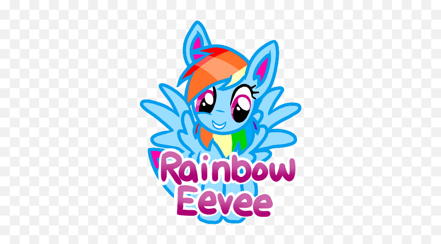 Rainbow Eevee Vector Png - Cartoon,Rainbow Vector Png