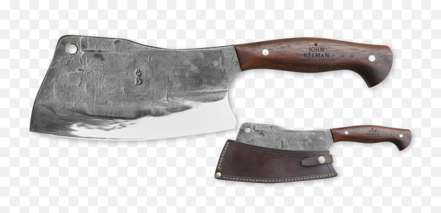 Hand Forged Cleaver By John Neeman Tools - Knife Full Size Hand Forged Butcher Knife Png,Hand With Knife Png
