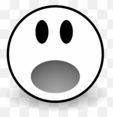 Yikkp6e4t Face Clip Art Black And White - Happy Png,Surprised Png