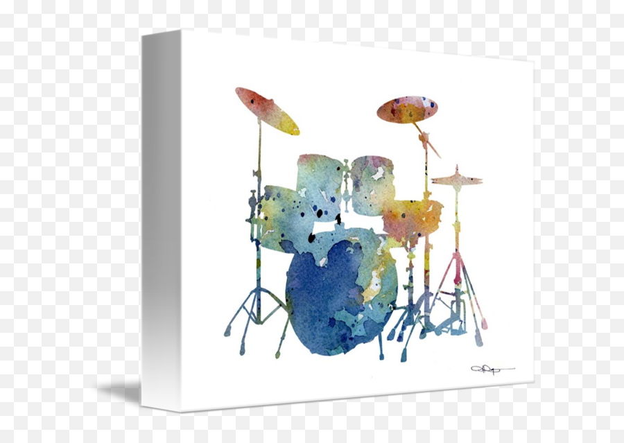 Drawing Drums Still Life - Minimalist Art Drum Kit Drum Kit Png,Drum Set Transparent Background