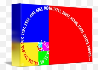 Fibonacci Numbers Golden Ratio Typographic By Ars Brevis - Horizontal png