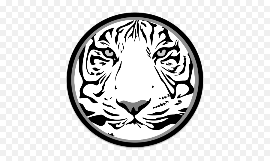 Logo Tigre - Clip Art Black And White Tiger Face Png,Tigres Logo