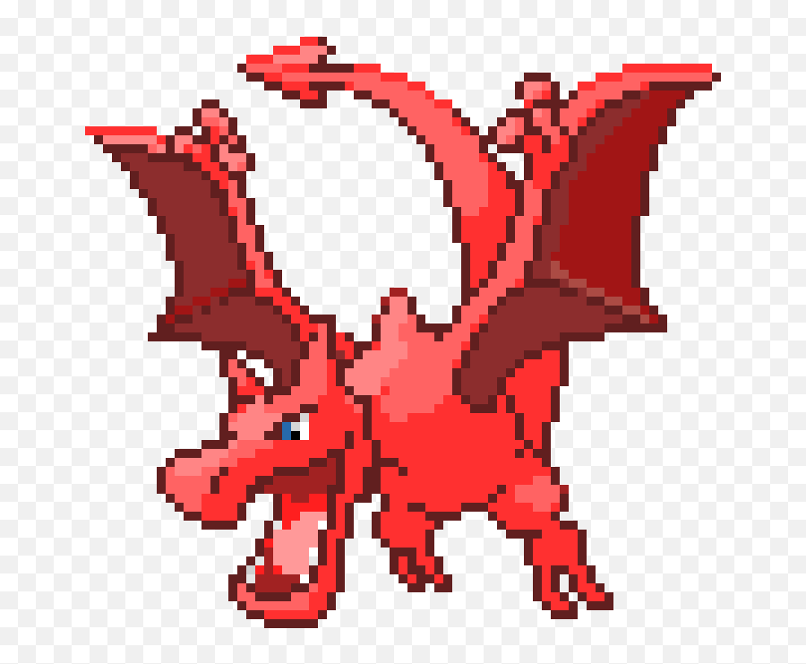 Aerodactyl Recolour New Shiny Pixel Art Maker - Aerodactyl Pixel Art Png,Aerodactyl Png