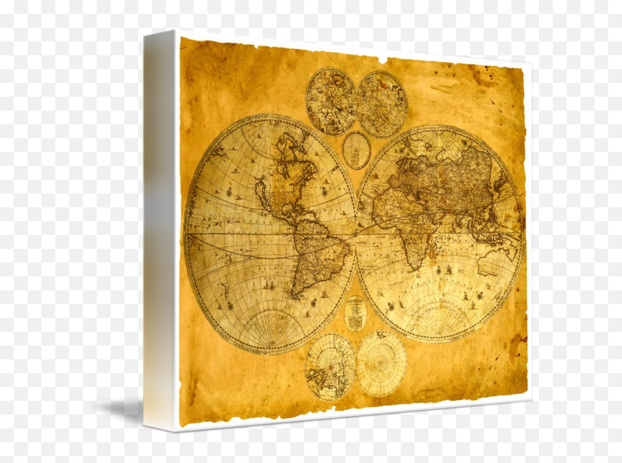 Old Paper World Map - Old Fashioned World Map Png,Old Paper Transparent