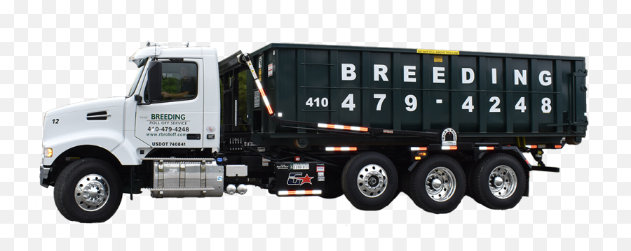 Roll Off Dumpster Rental Maryland Breeding Service - Commercial Vehicle Png,Dumpster Transparent