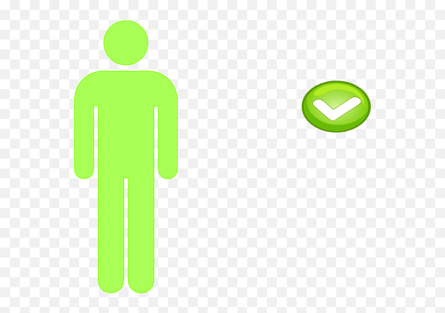 Download Hd Single Person Icon Light Green Clipart Png For - Dot,Green Light Icon Png