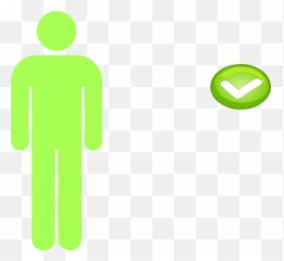 Download Hd Single Person Icon Light Green Clipart Png For - Dot