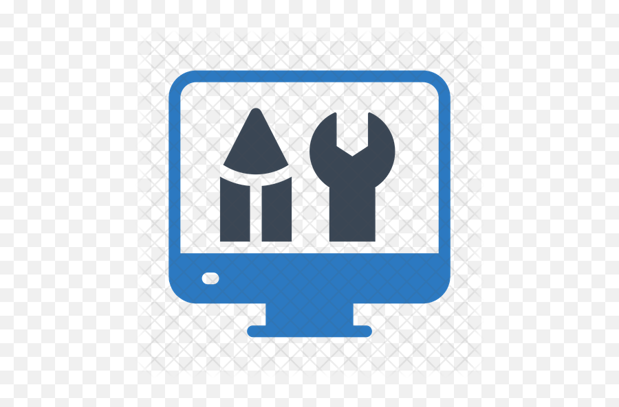 Free Monitor Setting Flat Icon - Cone Wrench Png,Monitor System Gear Icon