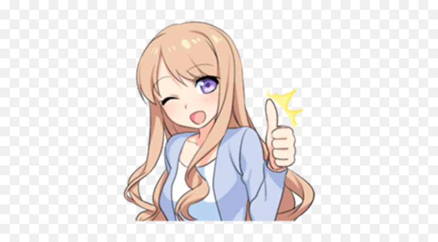 Telegram Sticker From Anime Pack - For Women Png,Anime Meme Icon