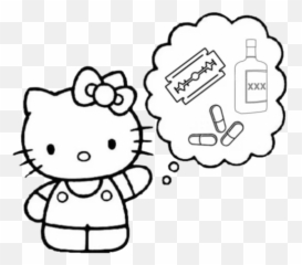 Telegram Sticker From Pack - Hello Kitty Dog Coloring Pages png