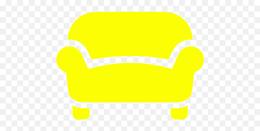 Yellow Sofa Icon - Free Yellow Furniture Icons Couch Icon White Png,Couch Icon Png