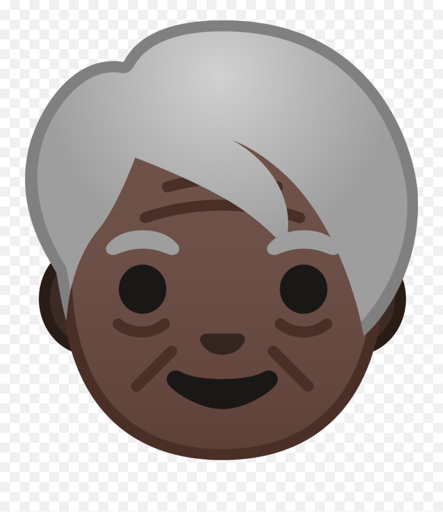 Older Adult Dark Skin Tone Icon Noto Emoji People Faces - Grandps Emoji Transparent Background Png,Elderly Person Icon