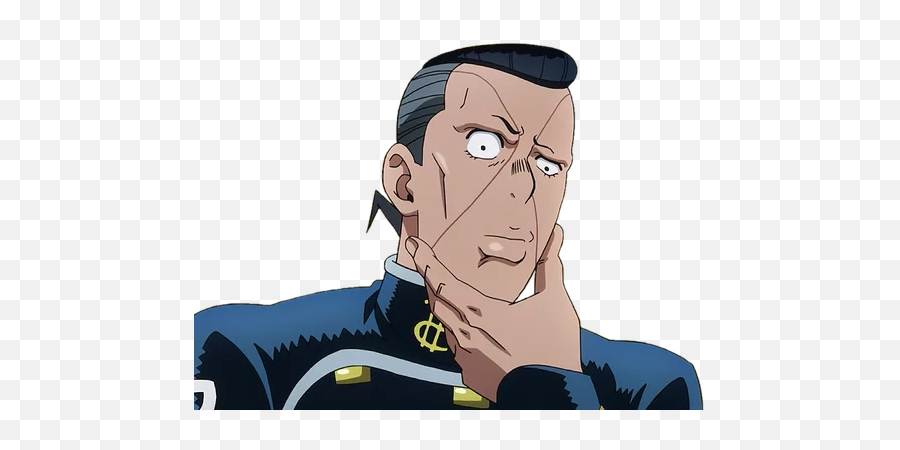 Telegram Sticker From Jojo Is Alright Pack - Fictional Character Png,Okuyasu Icon