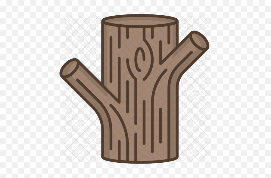 Tree Icon Of Colored Outline Style - Tree Trunk Icon Png,Tree Bark Png