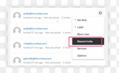 How To Send Reminder Invitations - User access and security png