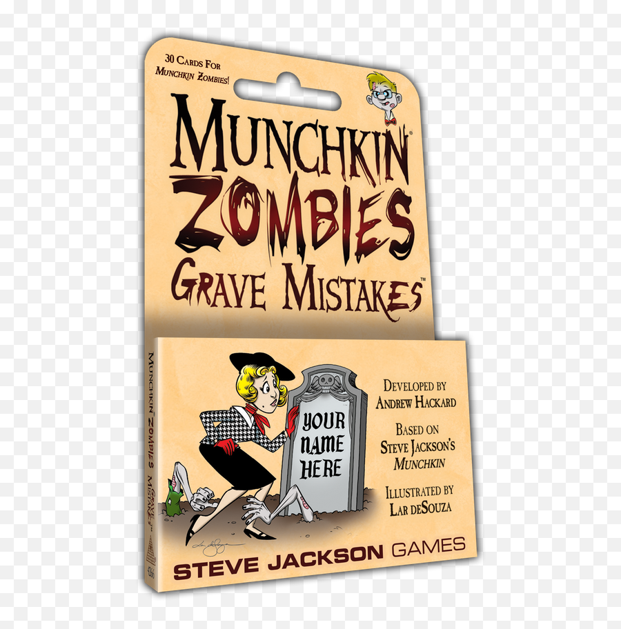 Munchkin Zombies Grave Mistakes Boardgame Space - Munchkin Png,Gravestone Transparent