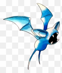 Download Zubat Pokemon Red And Blue - Zubat Official Art Png,Zubat Png