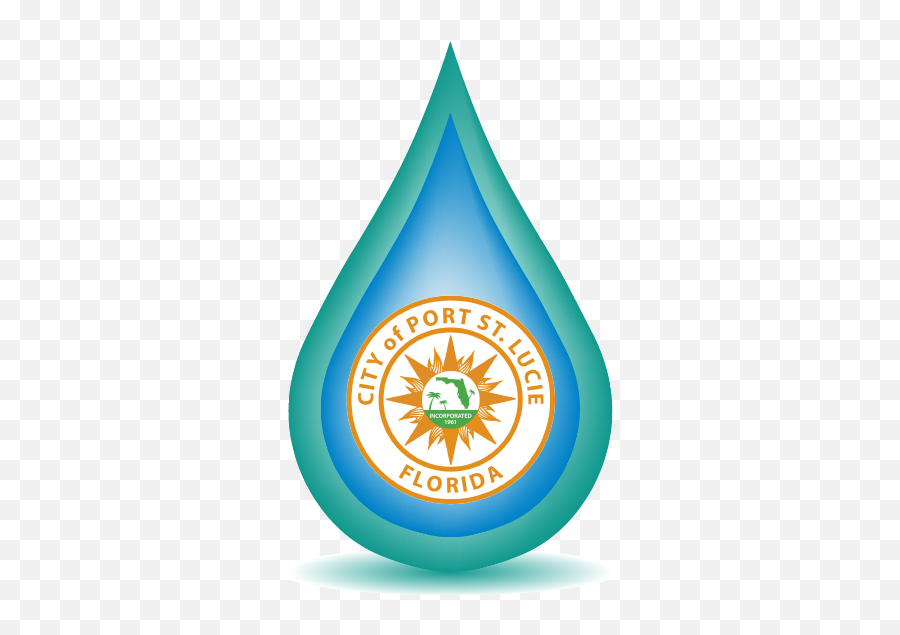 City Of Port St Lucie Logo Png Image - Port St Lucie Utilities,Water Drop Logo