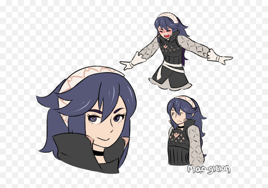 More Lucinasoleil Art I Drew Her To Be Flat Like - Fire Emblem Lucina Flat Png,Lucina Png