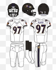 Baltimore Ravens Road Uniform - National Football League Home Uniforms png