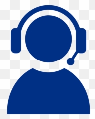 Download Free Customer Support Icon Blue Clipart - Hamburg png