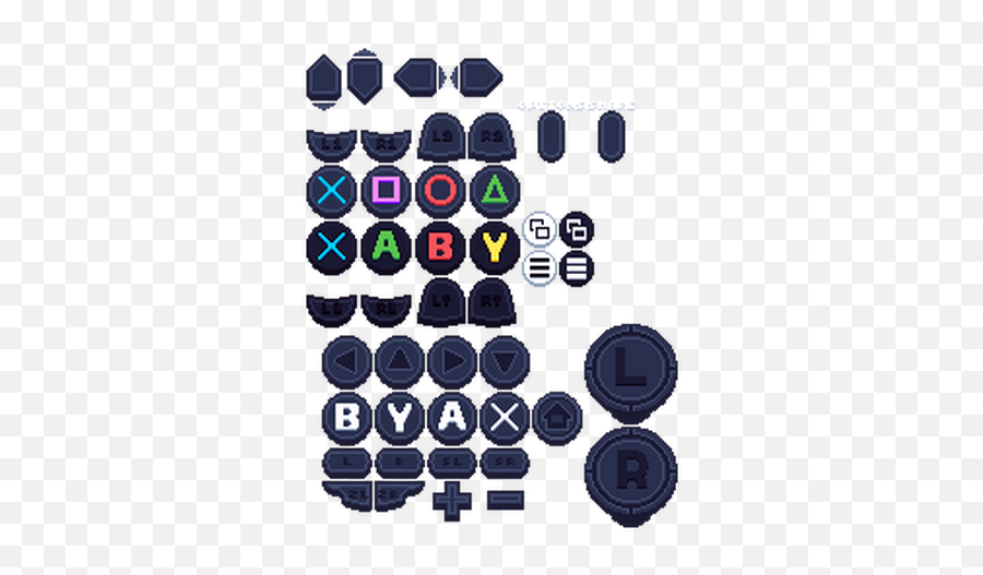 Button And Controller Sprites 2 Update Now With Switch Buttons By Retrocade Media - Controller Button Sprites Png,Switch Controller Png