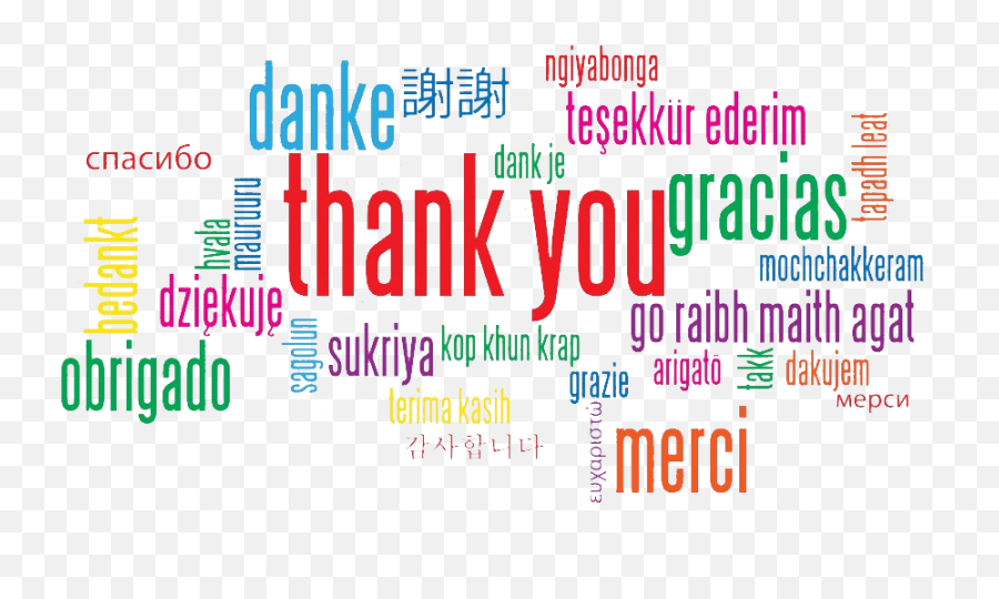 Thank You In Many Languages Png 4 Image - Thank You Languages Png,You Png