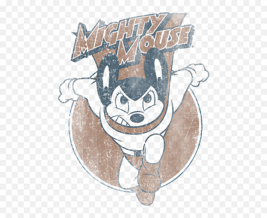 Mighty Mouse - Mighty Mouse Flying With Purpose Png,Mighty Mouse Png