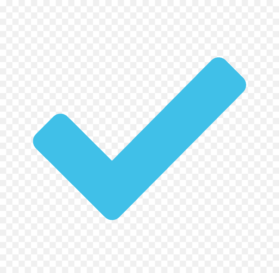 Check Mark Emoji - Blue Right Icon Png,Check Emoji Png